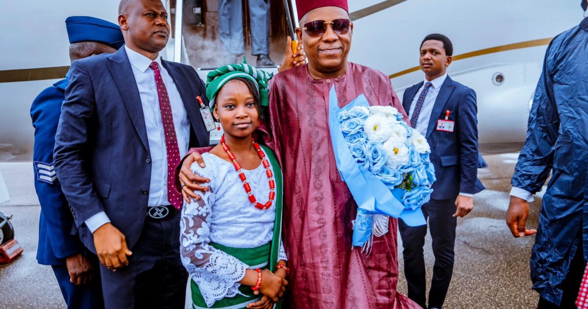 PHOTOS: Shettima arrives Lagos to brief Tinubu on Maiduguri situation